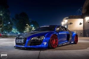 Audi R8 by Liberty Walk on PUR Wheels (LX07) 2018 года
